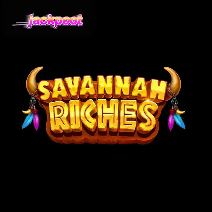 Pemandangan matahari terbenam di savannah yang menjadi tema utama slot Savannah Riches
